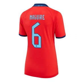 Maillot de foot Angleterre Harry Maguire #6 Extérieur Femmes Monde 2022 Manches Courte